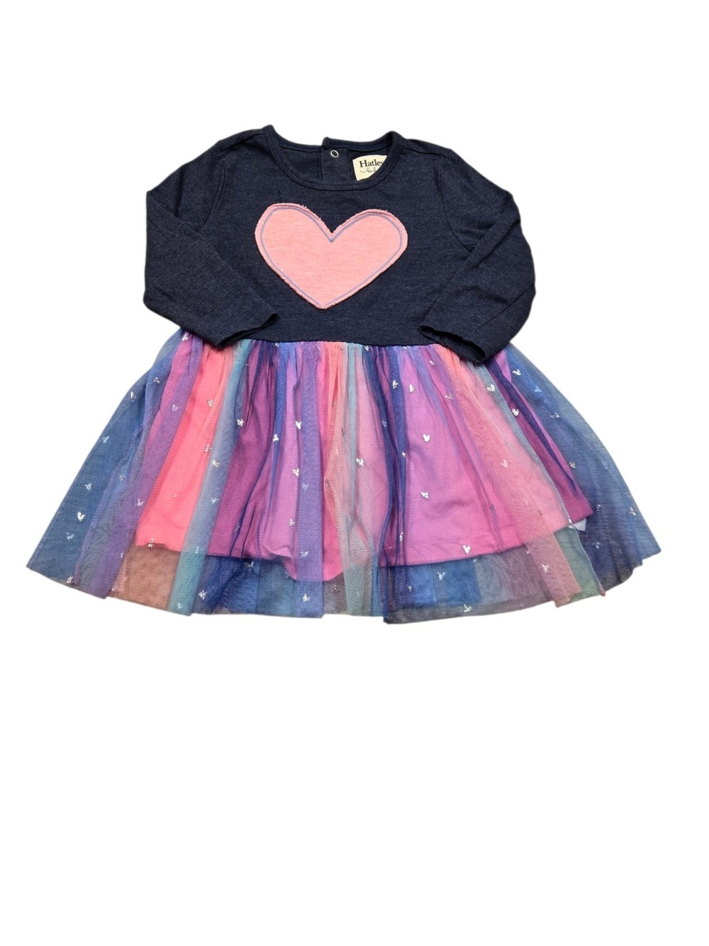 12-18month Hatley Girl Rainbow Tulle Heart Dress